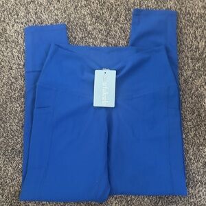 🔘Colorfulkoala Women's Vibrant Blue Leggings